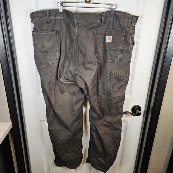 Carhartt Relaxed Fit Rugged Flex Canvas Mens 44x30 Work Wear Rugged Dark Gray - Picture 7 of 7